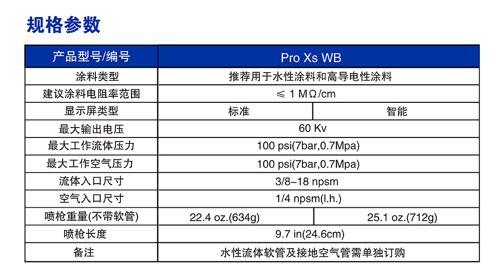 Graco wb 水性静电喷枪